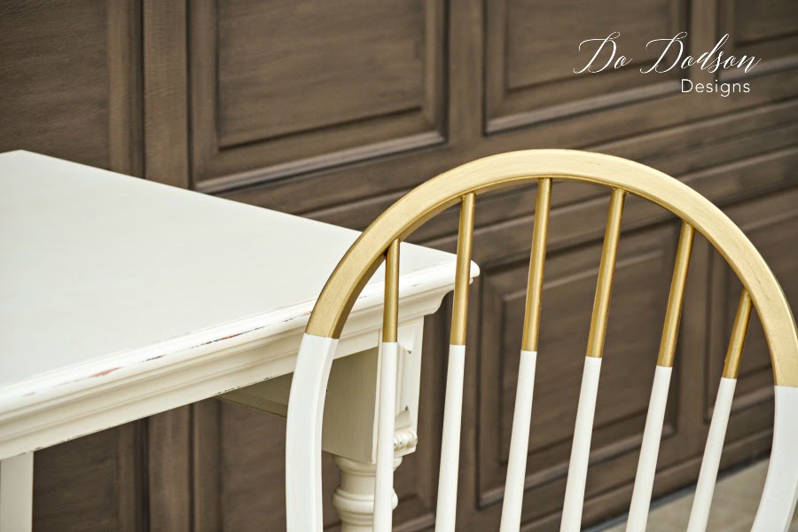 How To Paint Amazing GOLD Dipped Furniture For The Win!
