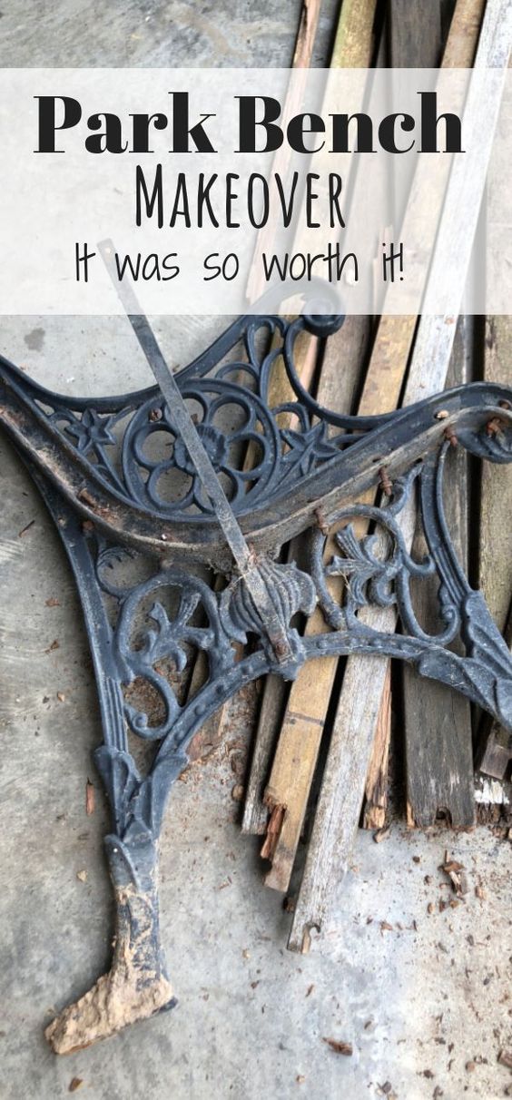 One doesn\'t think about resurrecting furniture, but there are times I swear that the things I find have no heartbeat! This park bench had seen better days!