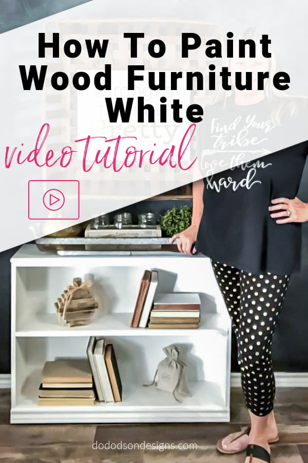 How To Paint Wood Furniture White - Video Tutorial