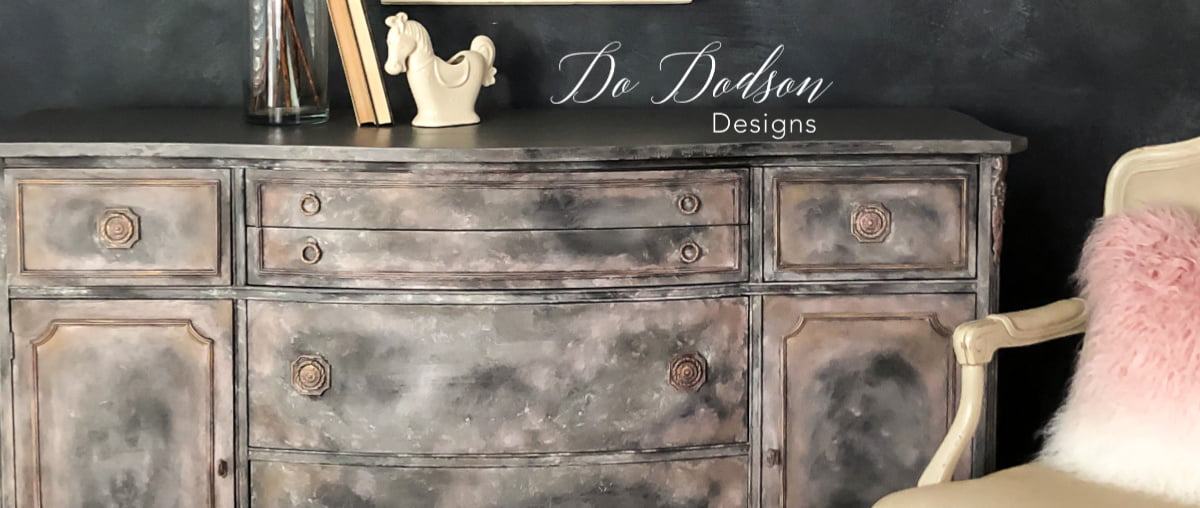 Quick And Easy Black Wax Furniture Makeover - Do Dodson Designs