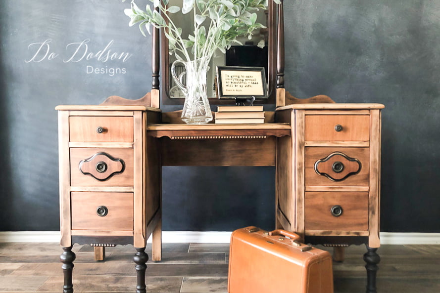 The natural beauty of raw wood furniture. It was so easy to create this look.