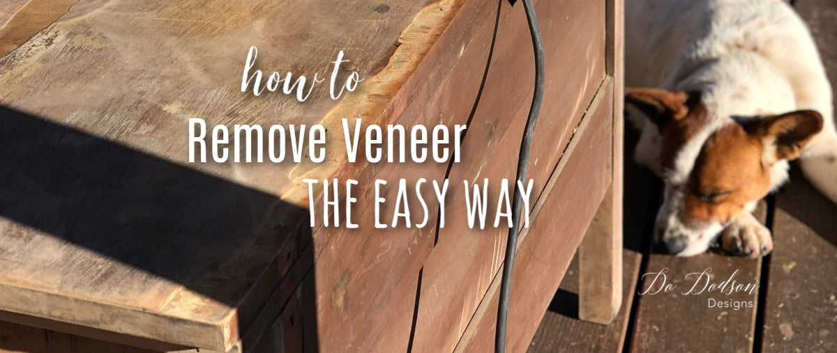How to remove veneer the easy way.