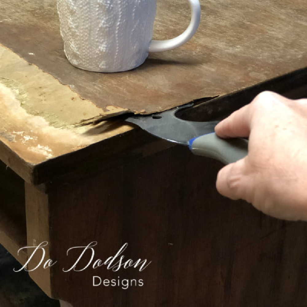 How To Remove Damaged Wood Veneer