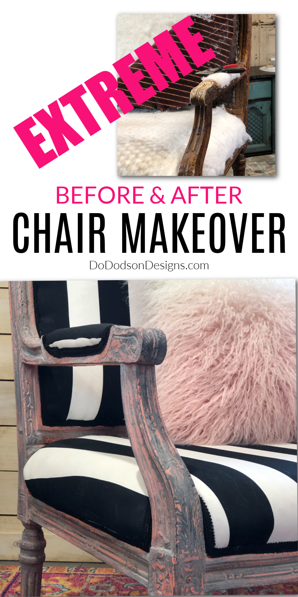 How To Chalk Paint Upholstery- Antique Sofa Makeover - Farmhouse