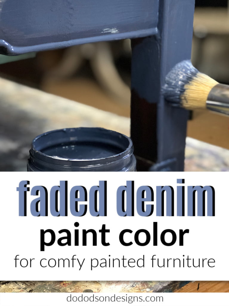 Faded Blue Denim Painted Furniture | Color Combinations