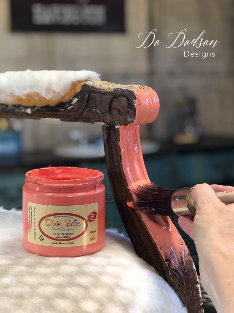French Vintage Armchair Makeover With Chalk Paint