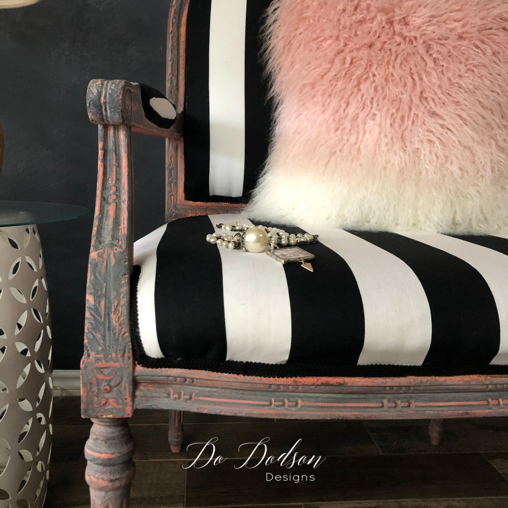 vintage french armchair makeover