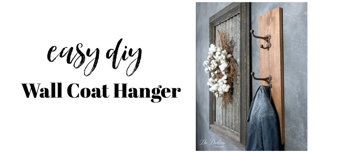 Easy DIY Wall Coat Hanger – Entryway Project