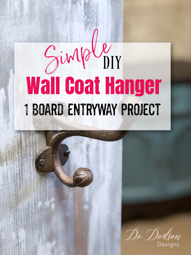 Easy DIY Wall Coat Hanger - Entryway Project