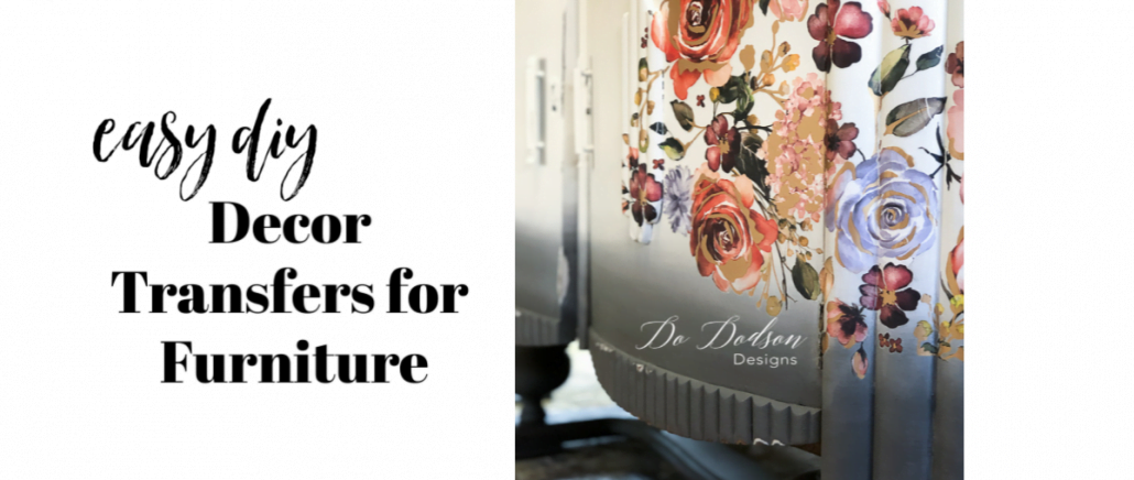 Decor transfers for painted furniture