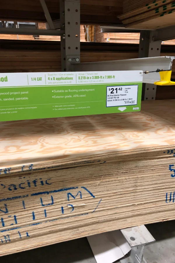 How to build a faux shiplap wall from plywood.