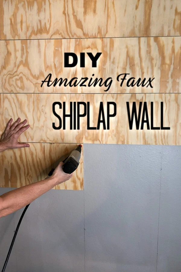 How To Create An Amazing Faux Shiplap Wall