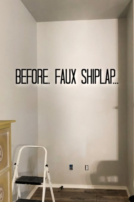 How To Create An Amazing Faux Shiplap Wall - Do Dodson Designs