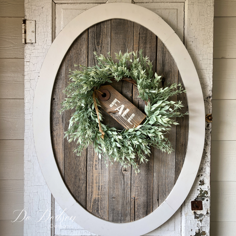 Reclaimed Wood DIY Rustic Wall Decor (Wreath Frame)