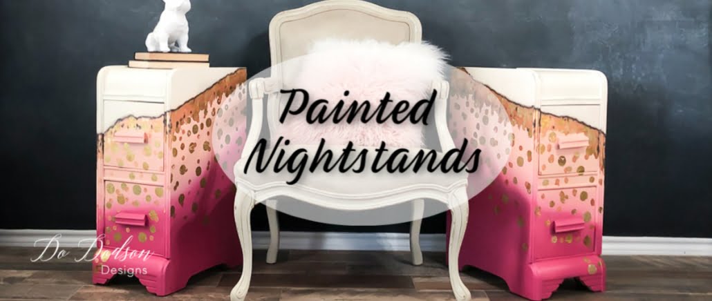 Painted Nightstands With A Bit Of Whimsical Attitude