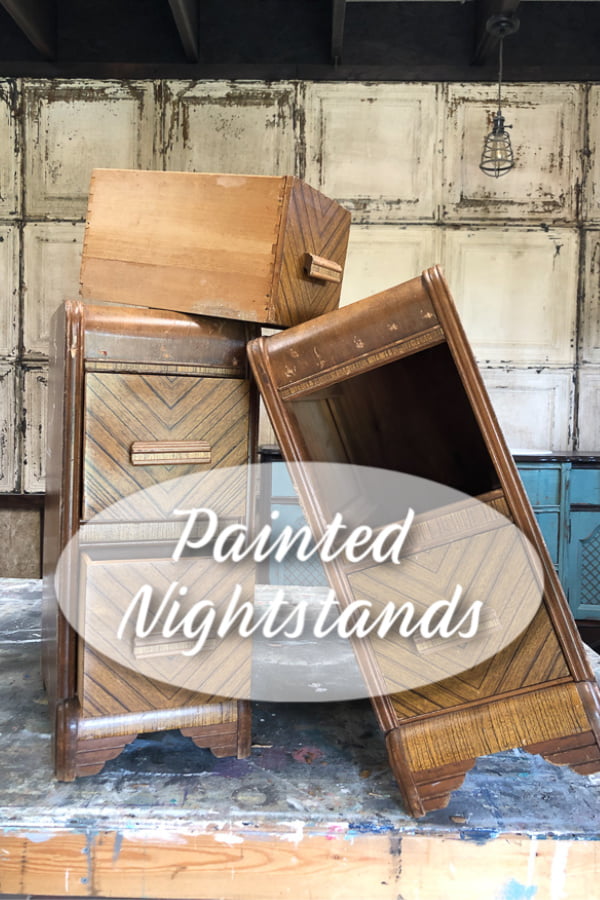 The next time your see these, they will be PINK painted nightstands.