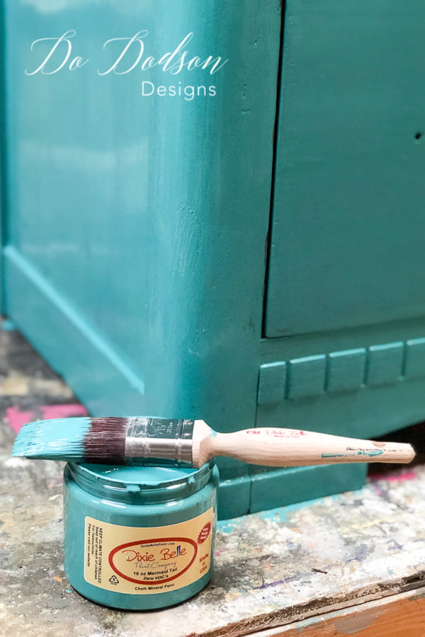 Decor transfers on furniture look amazing over paint.