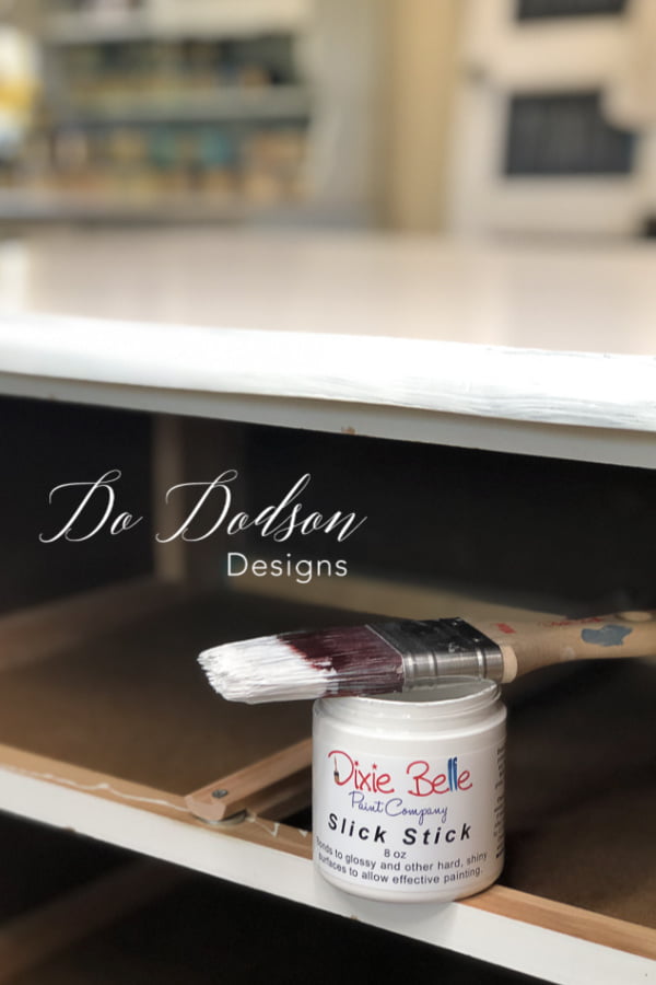 Learn how to paint laminate furniture using one of my favorite products. Slick Stick!