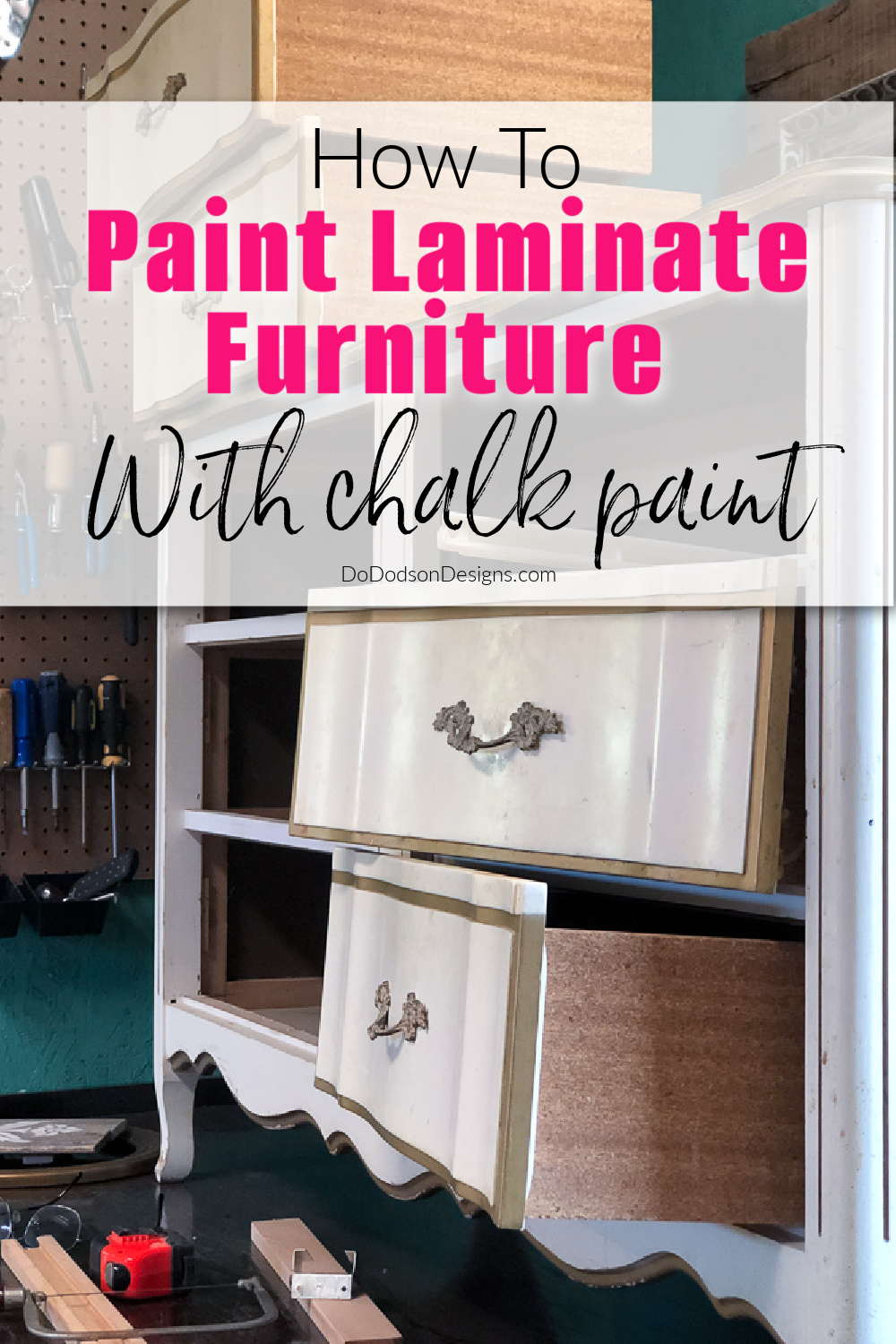 How To Paint Laminate Furniture With Chalk Paint | No Sanding Required
