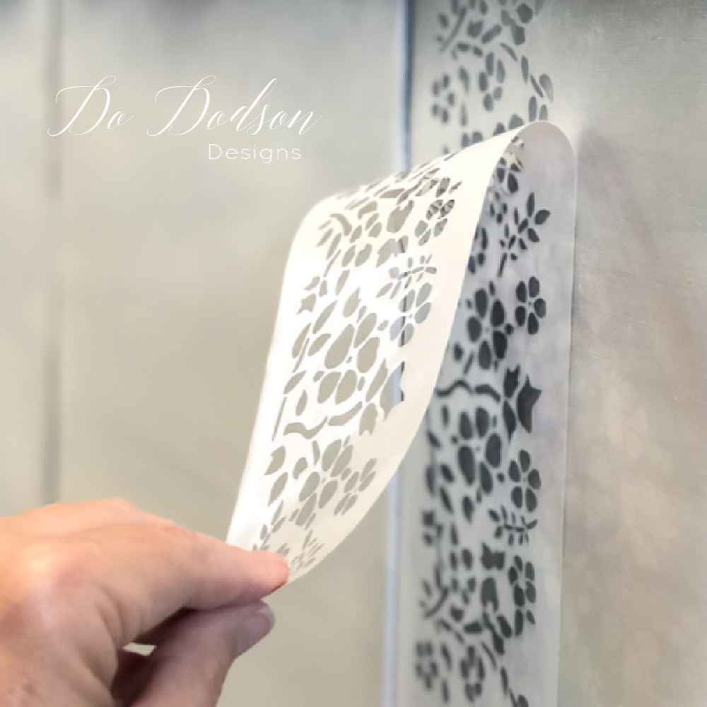 The BEST Metallic Paint for Stenciling Walls!