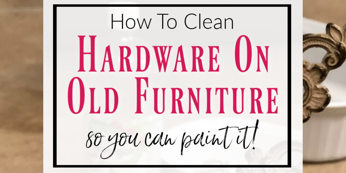 How To Quickly Clean & Spray Paint Hardware For Furniture
