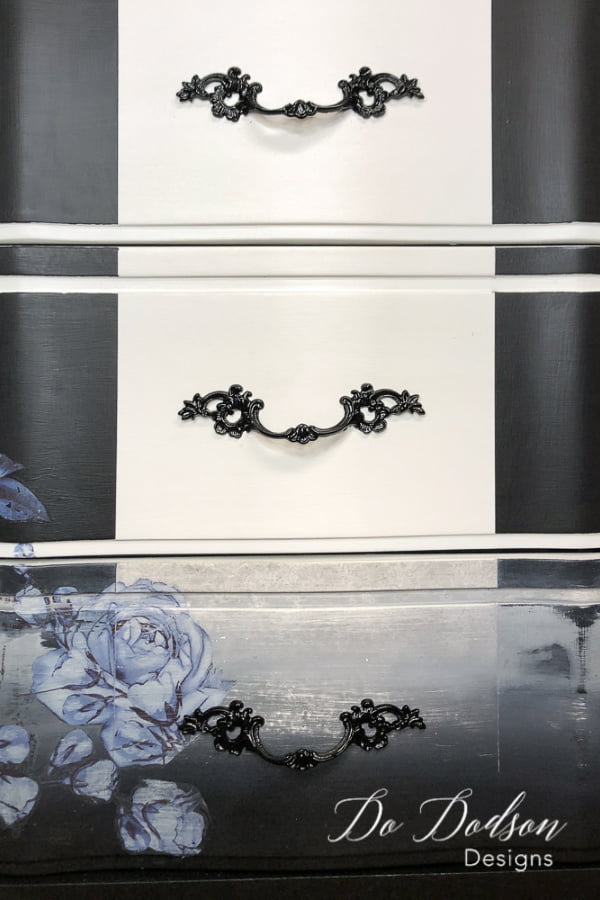 Painting furniture hardware can make a dramatic statement on your furniture makeovers.