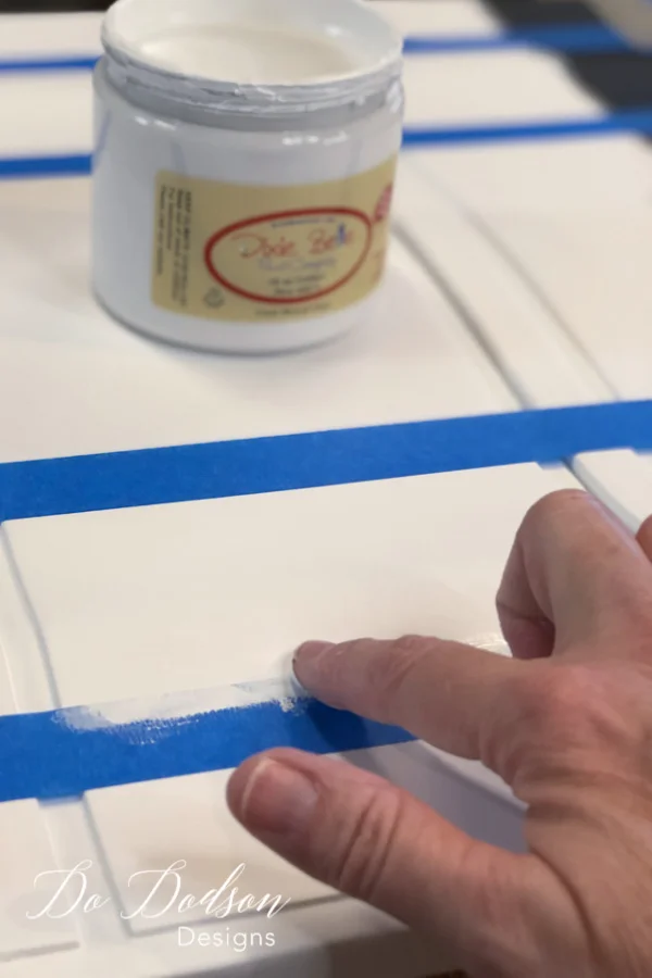 Lean in close on this one! This step is super important if you want those crisp clean lines.