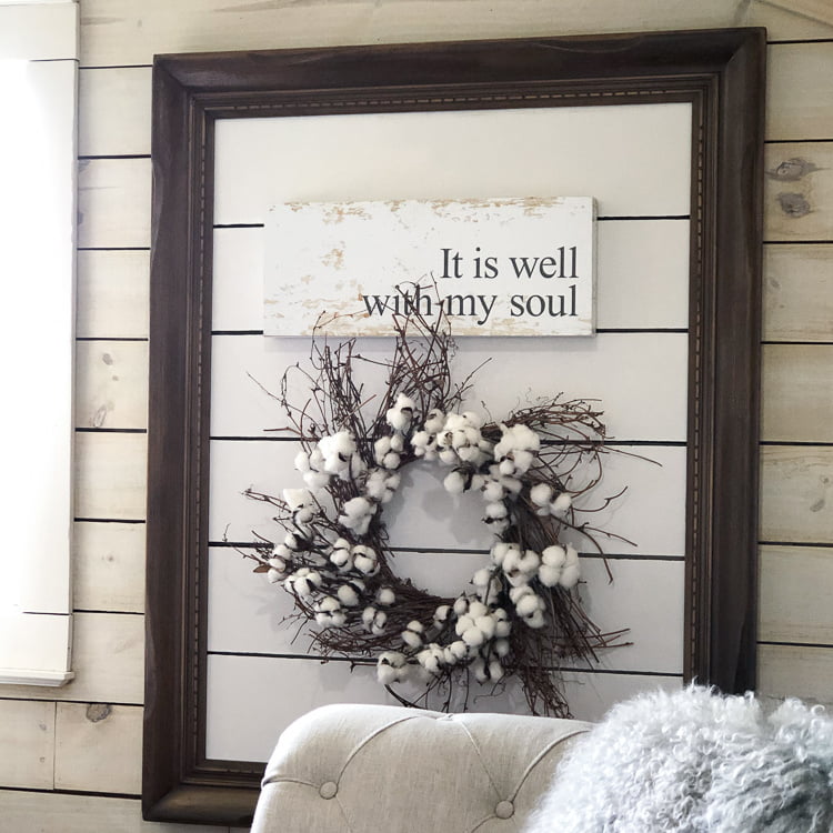 DIY Upcycled Picture Frames With A Shiplap Look