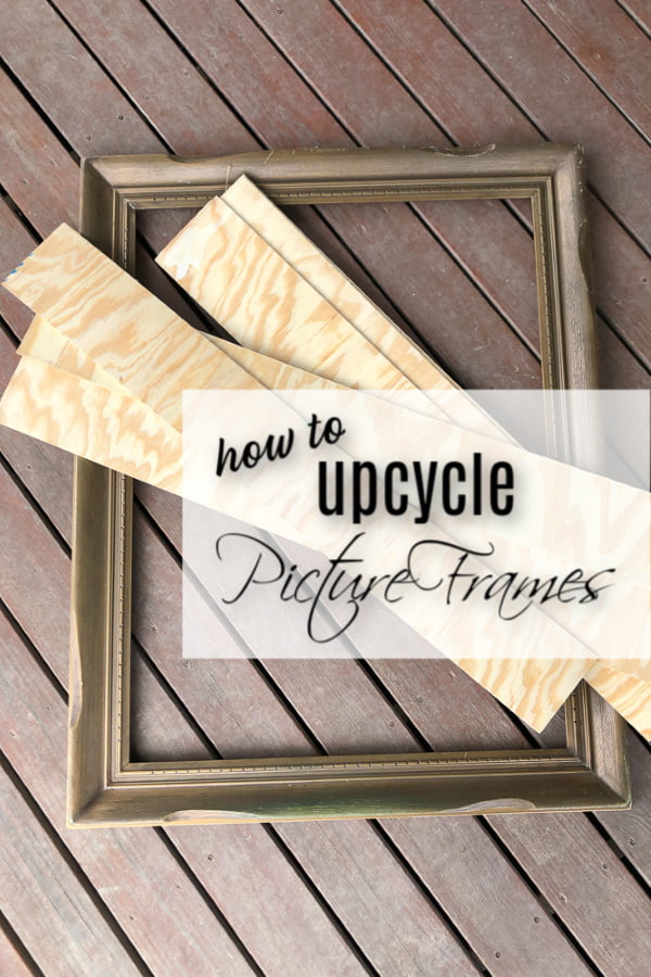 How To Upcycle Picture Frames With A Shiplap Look