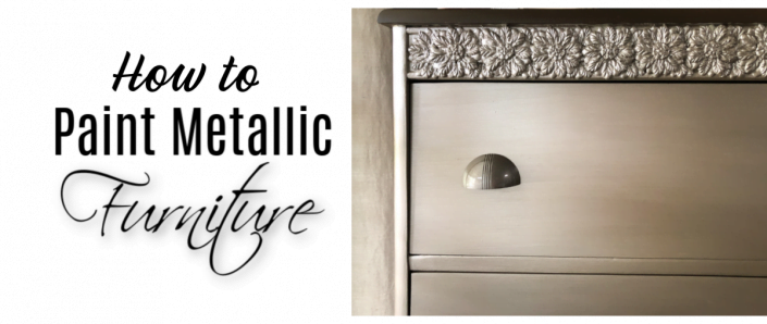 Painting Wood Furniture With Metallic Paint