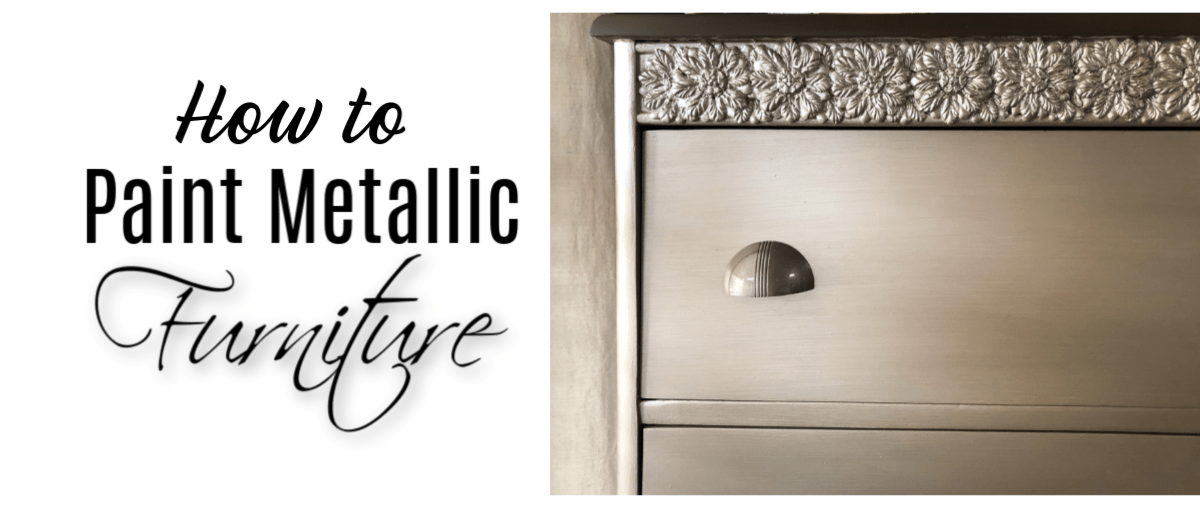 How To Paint Metallic Furniture The Easy Way