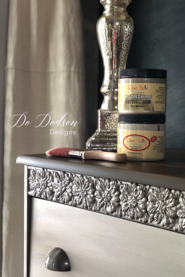 I never knew I could love metallic painted furniture so much!