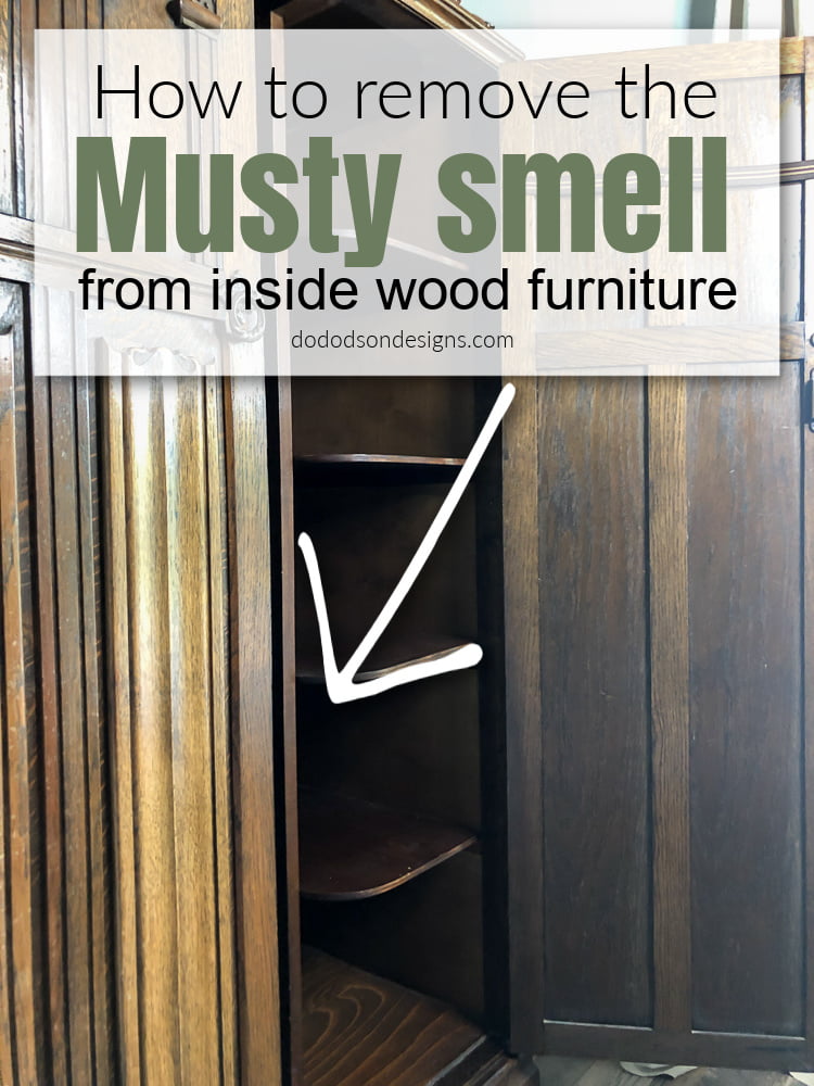 Learn how to remove that stanky, musty, moldy smell from inside old wood furniture. 