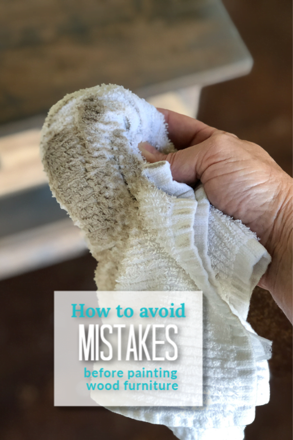 To get the best possible finish with your painted furniture, the first step is to remove dirty and grime... and even the things you can't see.
