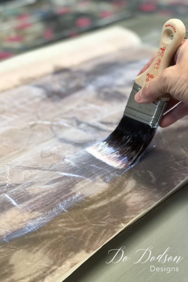 Decoupage Paper Easy How To Tutorial On An Old Door Do Dodson Designs