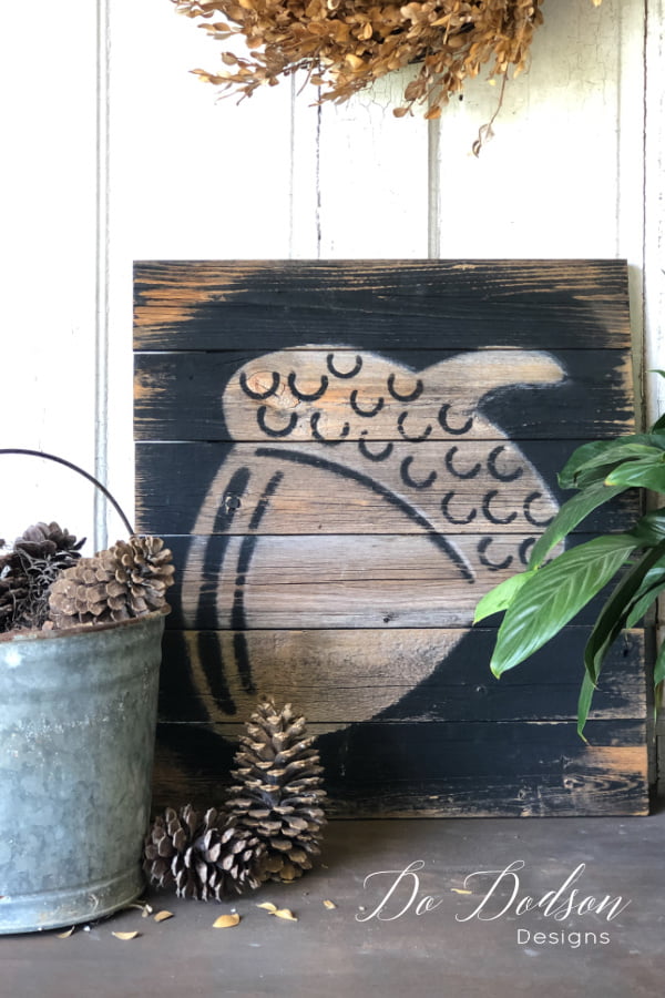 Every Fall I search for inexpensive ways to create rustic DIY Fall decor on a budget. I love how unique this is and It was only $1!