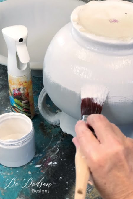 Paint Pitcher How To Paint A Ceramic Pitcher Quick And Easy - Do Dodson Designs