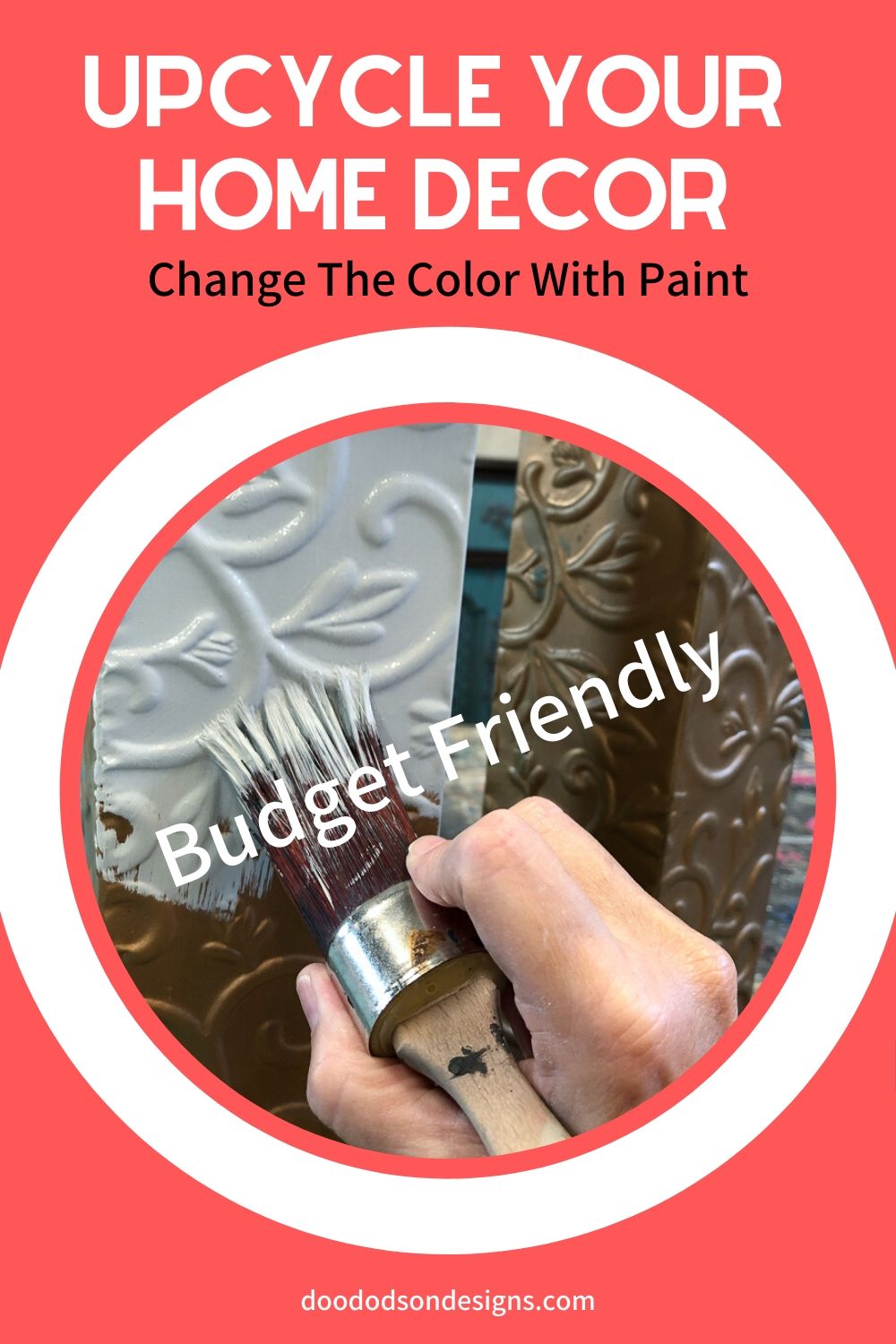 I DO love an easy upcycled home decor makeover! Anytime I update my home decor style I get all the feels! Here\'s how I do it!