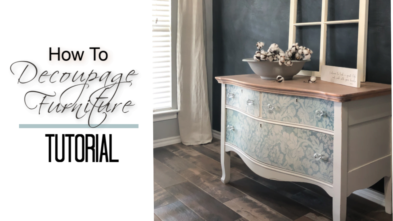How To Decoupage Furniture Tutorial Do Dodson Designs
