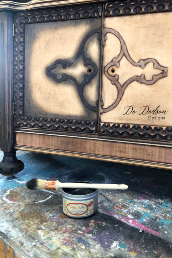 Quick And Easy Black Wax Furniture Makeover Do Dodson Designs