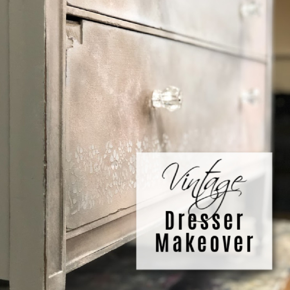 vintage dresser makeover