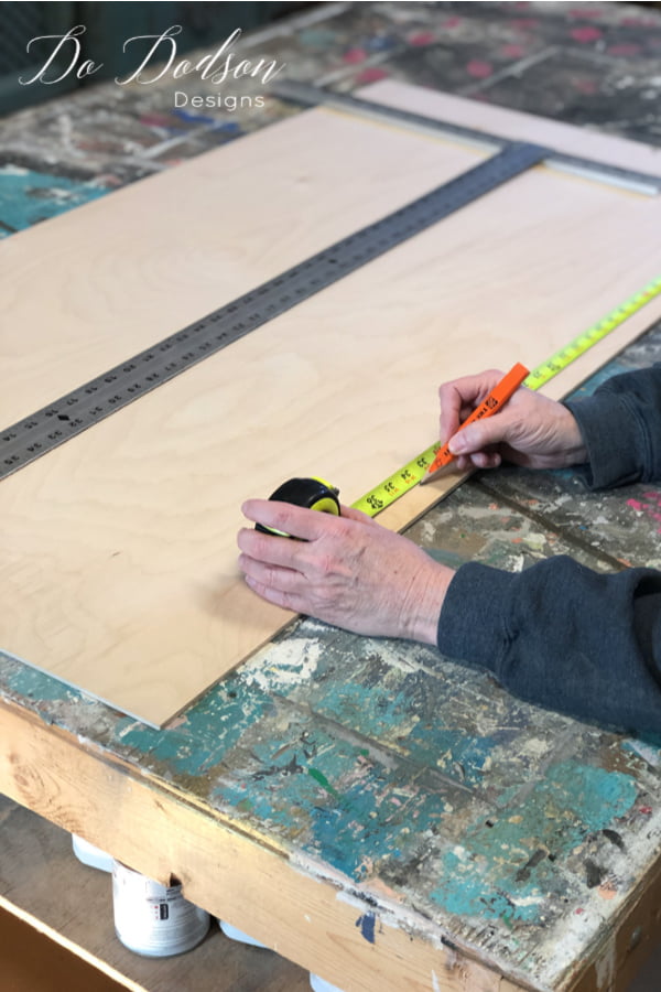 So as the saying goes, "measure twice and cut once". So double-check your measurements before you cut the plywood for the shelves in your dresser.