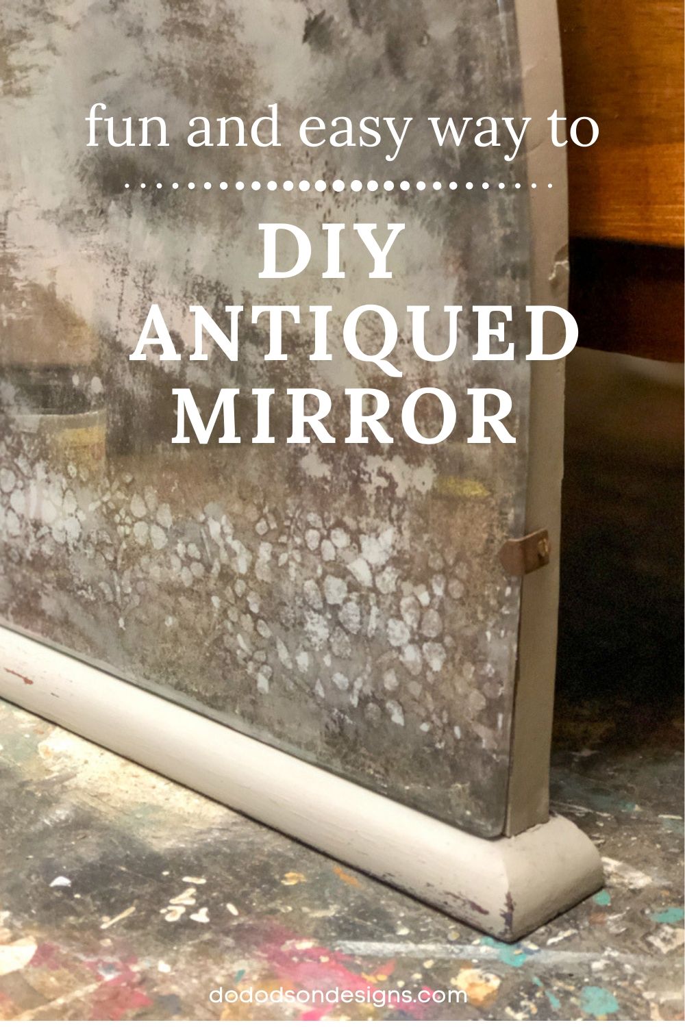 How to: make an antiqued mirror using plexiglass + spray paint 