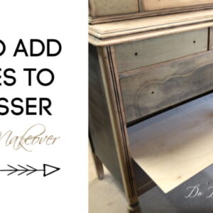 How To Add Shelves to A Dresser Furniture Makeover