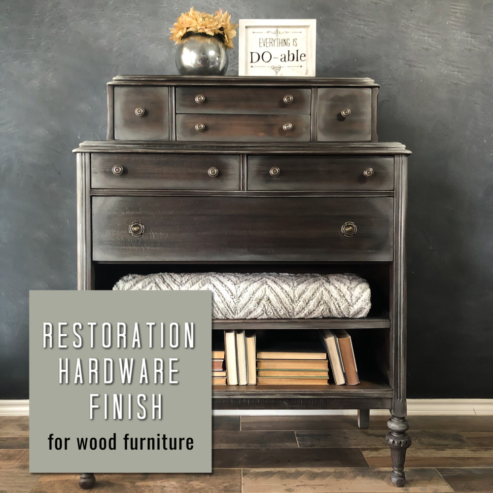 restoration hardware finish tutorial for wood furniture