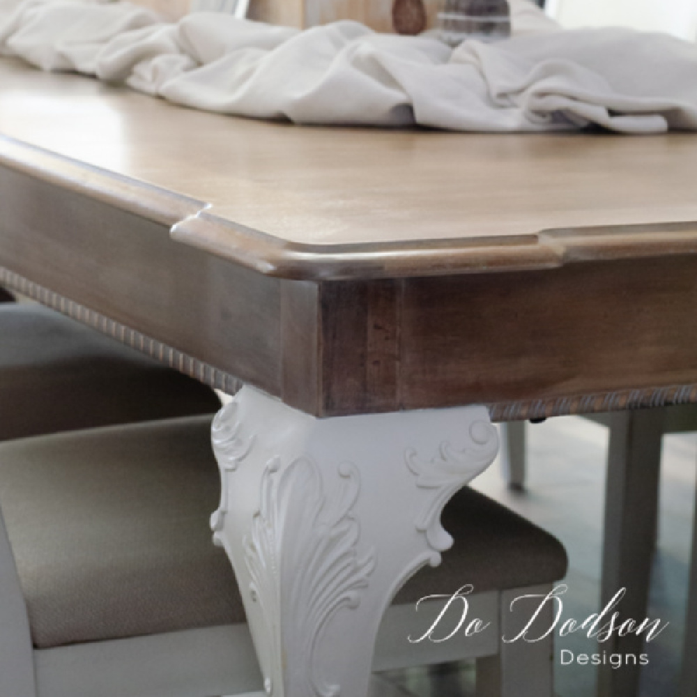 How To Whitewash A Wood Table Top