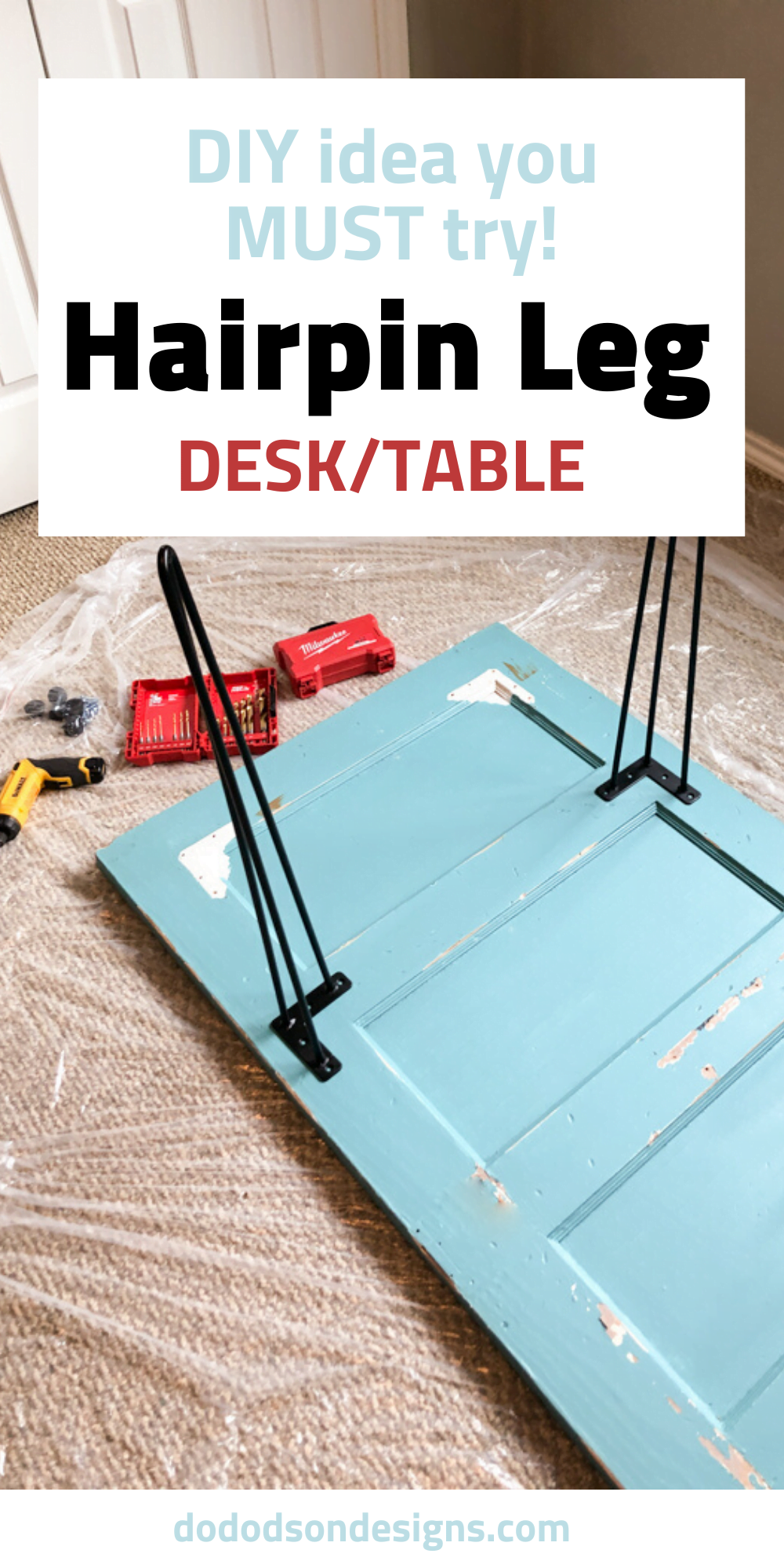 Hairpin Leg DIY Desk That Anyone Can Create