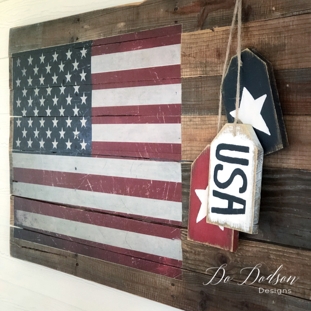 DIY American Pallet Wood Sign