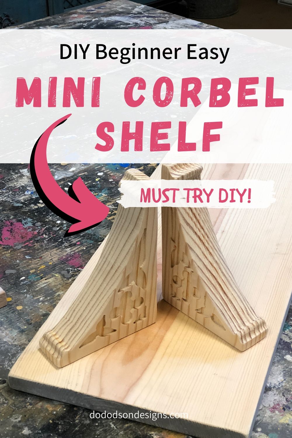 How To Paint DIY Farmhouse Corbels - Rustic Orchard Home