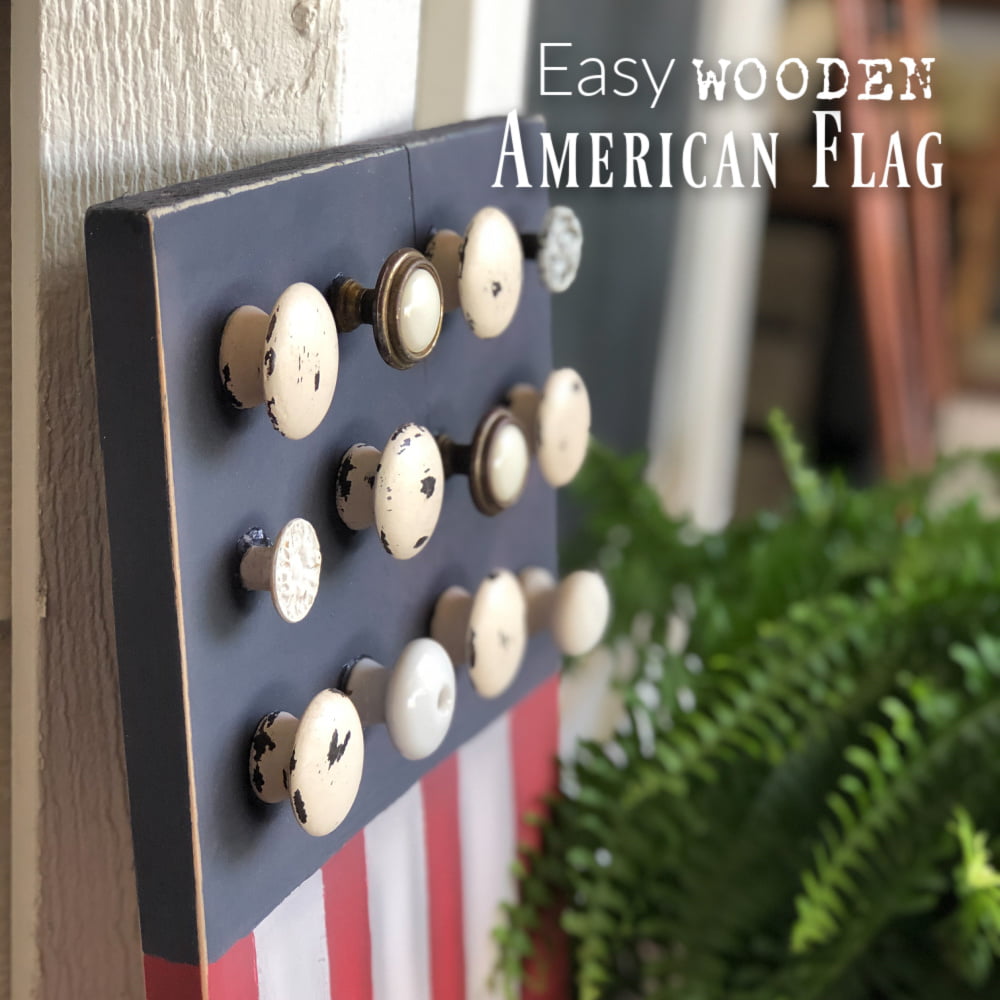 Wooden American Flag Sign – 1 Board Project